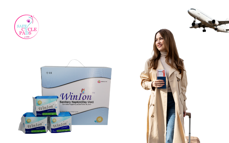 Sanitary pads for long flights
