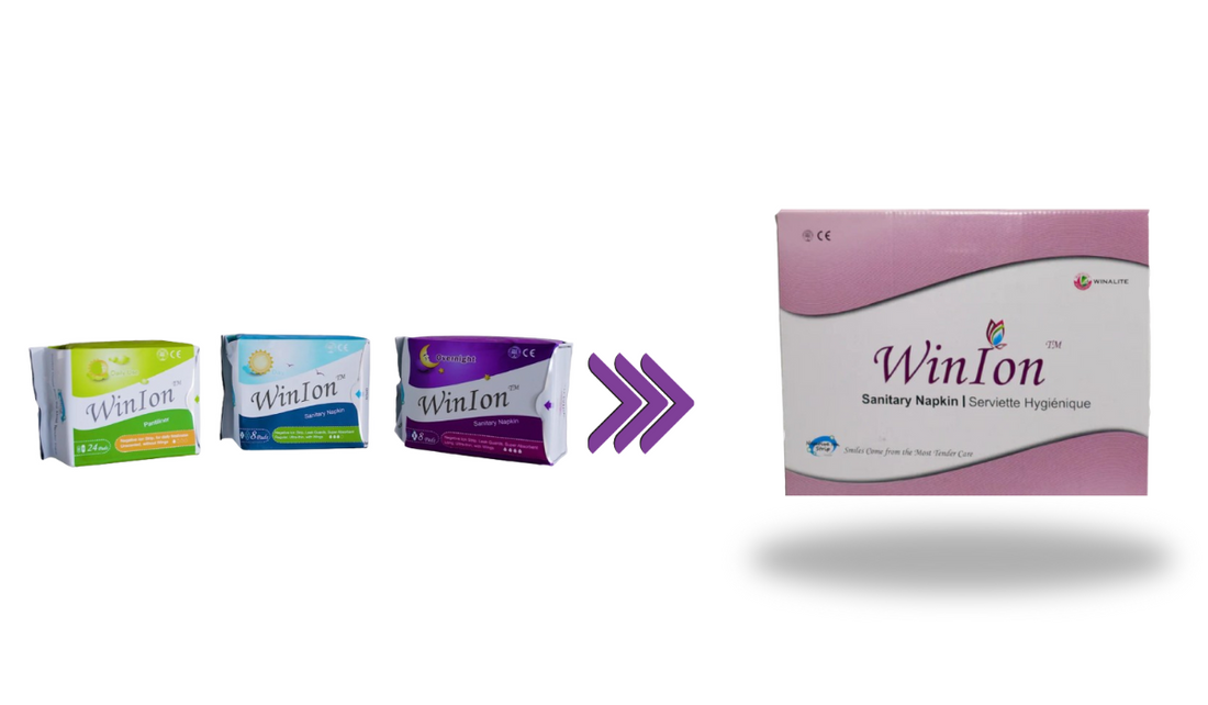 Winalite WinIon sanitary pads