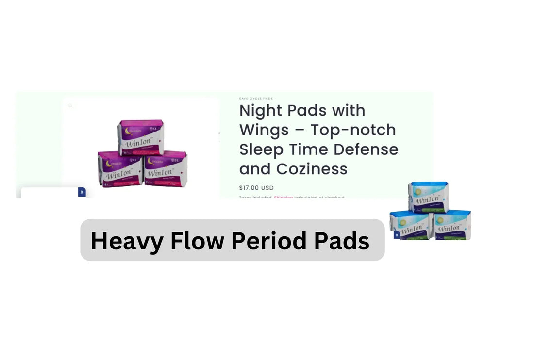Super Absorbent Heavy Flow Period Pads | Night Pads and Maxi Pad Solutions - Safe Cycle Pads