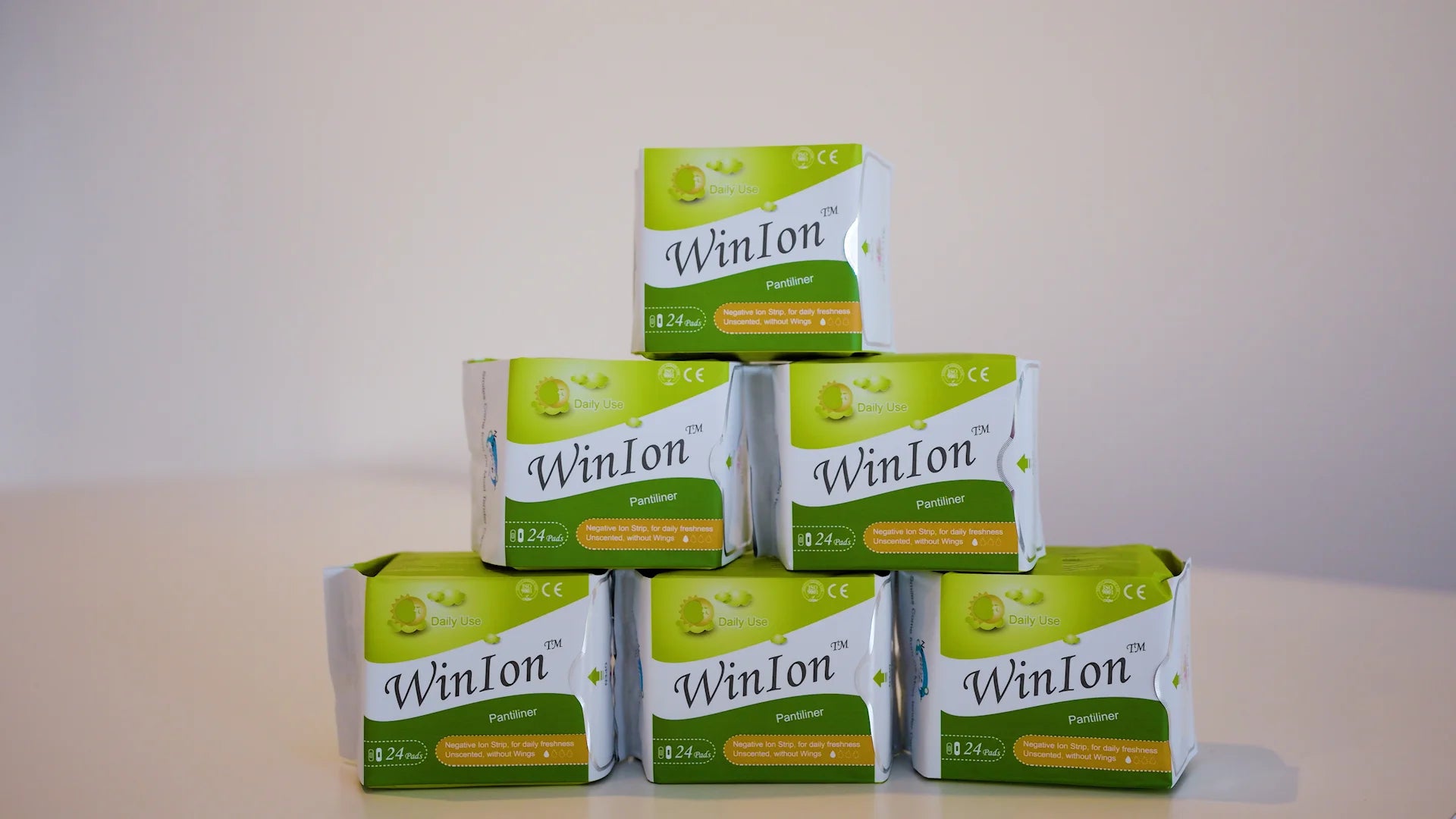 Boxes of Pantiliners