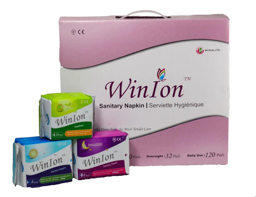 WinIon Sanitary Pads Combo Set — day pads, night pads & liners in one bundle.